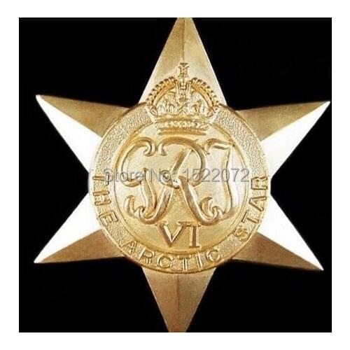 High quality WW2 ARCTIC STAR MEDAL cheap custom gold medals badges hot sales usa medals