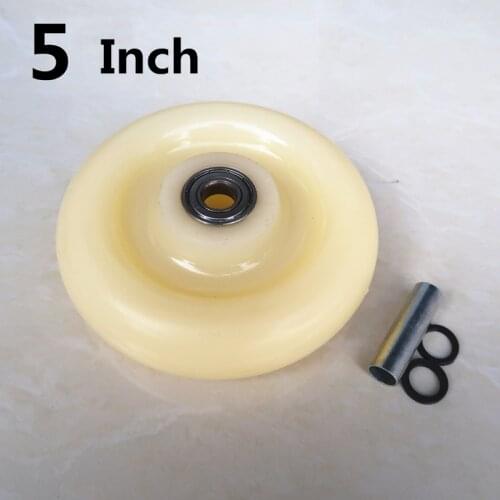 5 Inch Single Wheel Medium Nylon Caster Thickened New Material Wear Resistant Flat Driver Push