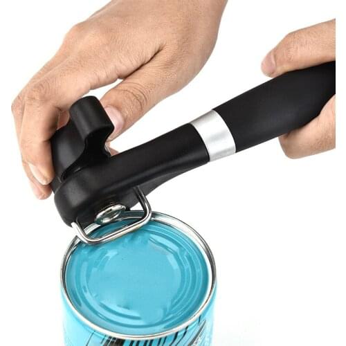 1pc Safe Bottle Opener Knife Professional Ergonomic Manual Can Opener Side Cut Manual Kitchen Gadgets for Jars Canisters