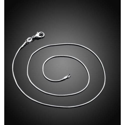 10PCS/LOT 2MM 16-24inches promotions Beautiful silver colorWOMEN MEN Cute chain necklace high quality fashion for pendant