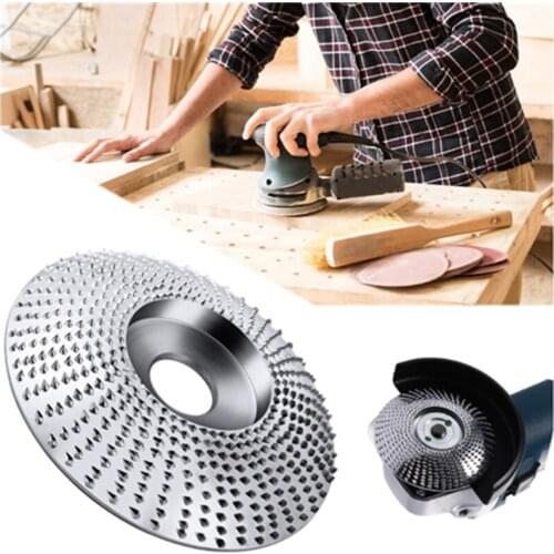 16/22mm Bore Flat/Arc/Bevel Angle Grinder Wood Carving Disc Grinding Wheel Woodworking Rotary Disc Abrasive Disc Sanding Tool