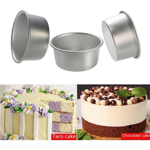 2/4/6/8 Inch Aluminum Alloy Non-stick Round Cake Mould Pan Bakeware Baking Tool