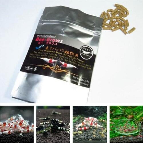 45g Crystal Shrimp Food Wheat Stem Bacteria Bee-grows Red Cherry Shrimp Food Containing Vitamins Minerals Amino Acid