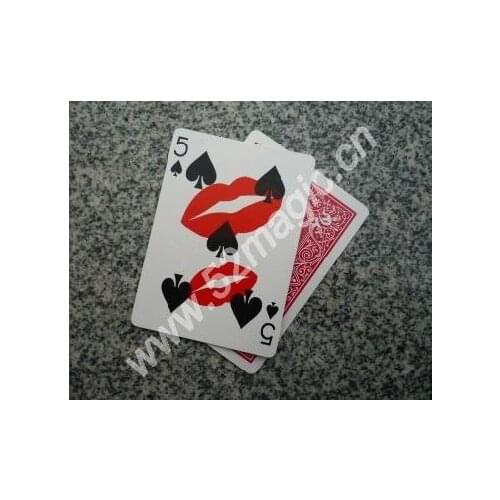 5 Pcs/Lot The Kiss Of Love - Card Magic Tricks,Accessories,Stage Magie Props,Close Up,Mentalism,Illusions,Magia Toys