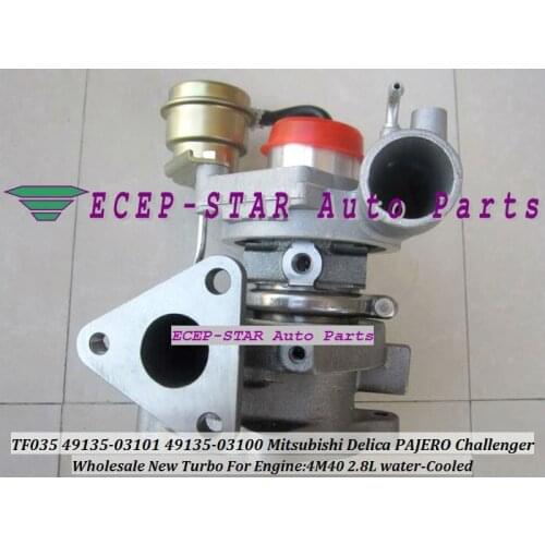 Free Ship TF035 49135-03101 49135-03100 49135-03110 ME201677 Water Cool Turbo For Mitsubishi Pajero Shogun Delica L400 4M40 2.8L