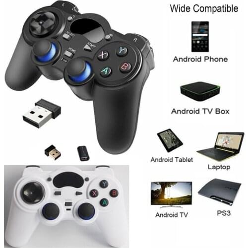 A pair of 2.4GHz Wireless Gamepad Controller For PC TV Box Android Phone Tablet Power Saving Sleeping Mode Anti-sweat Anti-slip