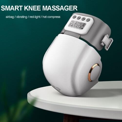 Wireless Knee Joint Massager Therapy Machine Airbag Kneading Hot Compress Vibrating Massaging for Pain Relieve Relaxing