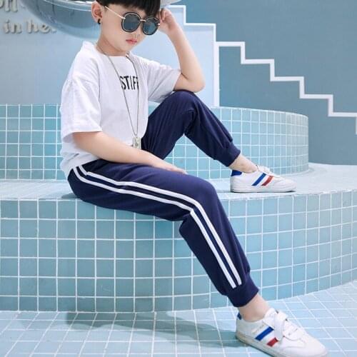 Boys Pants 2020 New Childrens Spring and Autumn Lycra Stretch Trousers Boys Audaer Leisure Home Sports Pants