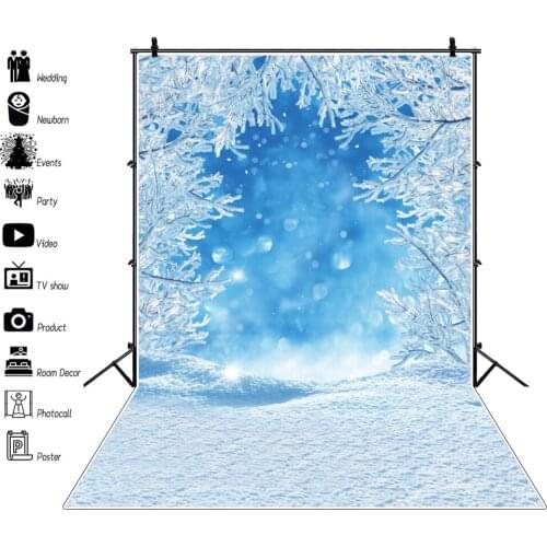 Yeele Photocall Christmas Backdrop Prop Winter Glitter Snow Baby Portrait Party Photography Background Photographic Photo Studio
