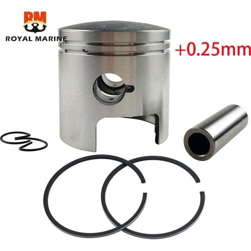 12100-96353-025 PISTON SET(OS:0.25) for for Suzuki Outboard Engine 25HP 30HP DT25/30 12110-96353 12110-96300 71.25MM