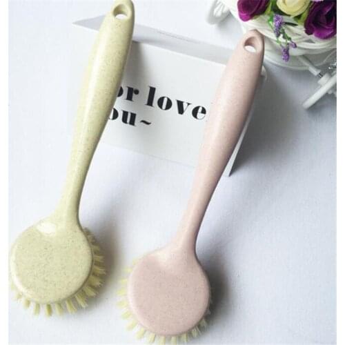 Multifunction Convenient Practical Kitchen Utensil Cleaning Brush Long Handle Can Be Hung Pot Wash Brush Cocina Accesorio Sale