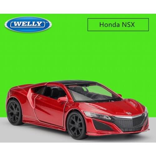 Welly 1:36 Diecast 2015 NSX Sport Car High Simulator Alloy Metal Model Pull back Car