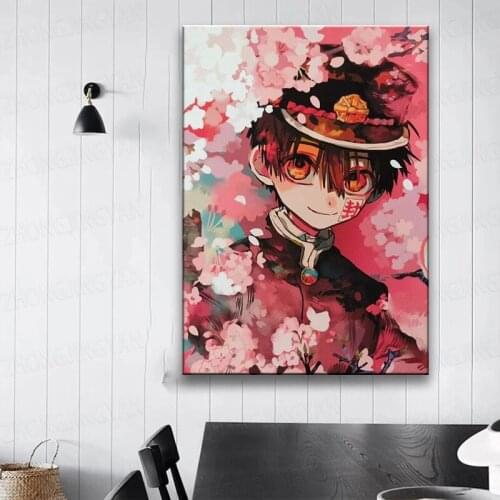 Cartoon Anime Toilet Bound Hanako kun Poster canvas Home Decor Poster Wall Mural Hanging Painting Anime Fans Gift