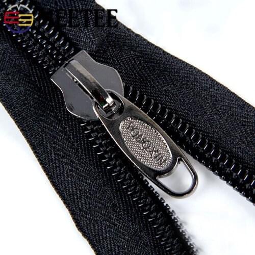 Meetee 8#10# 2.5meters Nylon Coil Zipper Double Side Sliders Open-end for Backpack Fishing Bags Tent Sewing Accessories ZA209
