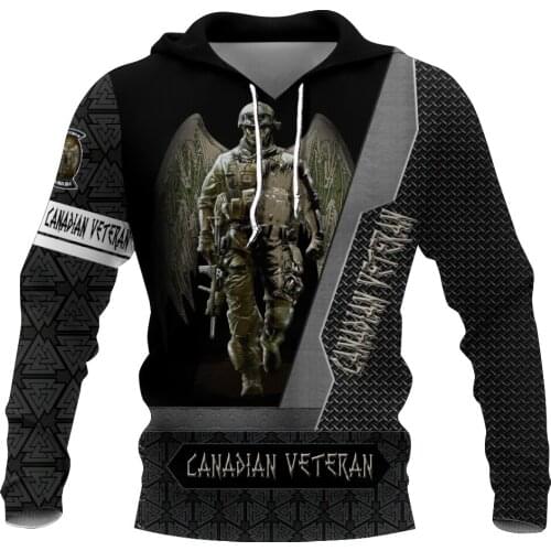 Warrior Soldier New Fashion harajuku Casual 3D Print Streetwear Hoodie / Sweatshirt / Jacket / Women Men Hip Hop Funny Style -1