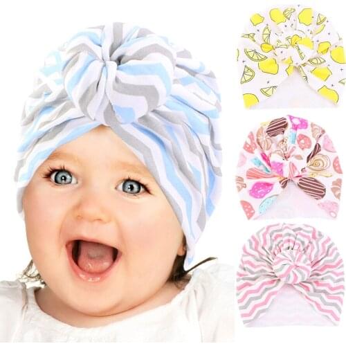New Baby Cotton Turban Donut Hat Toddler Kids India Lovely Soft Newborn Headwear Accessories Kids Hijab Cotton Islamic Clothing