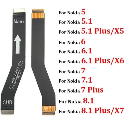Main Board Motherboard Connector Board Flex Cable For Nokia 2 2.1 3 3.1 Plus 5 5.1 6 6.1 7 7.1 8 X5 X6 X7 Mainboard