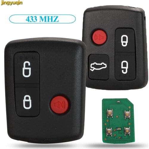 Jingyuqin Remote Car Key Control 433MHZ For Ford BA BF Falcon Sedan Wagon BA15K601A Keyless 3/4 Buttons Keypad Replacement