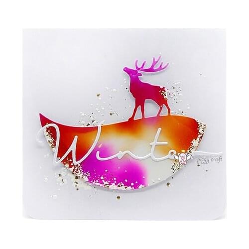 Mmao Crafts Metal Steel Cutting Dies New Deer frame decoration Stencil For DIY Scrapbooking Paper/photo Cards Embossing Dies