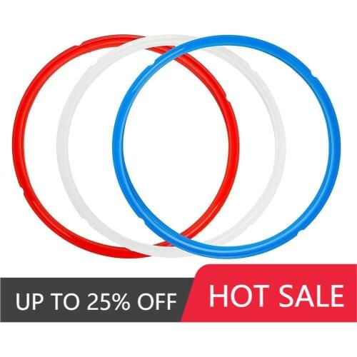 3 Pack Silicone Sealing Ring for Pot Accessories 6 Quart Seal Lasting BPA-Free Kitchen Accessories Pressure Cooker Accessories