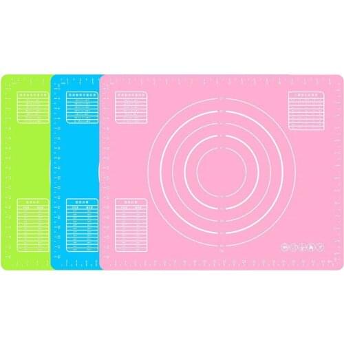 Silicone Kitchen Kneading Dough Mat Cookie Cake Baking Mat Tools Thick Non-stick Rolling Mats Pastry Accessories Sheet Pads