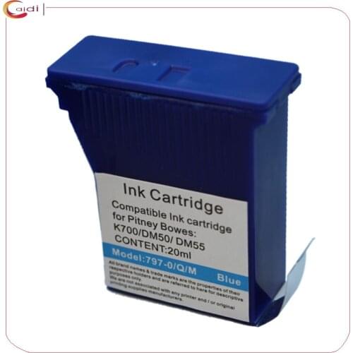 Blue Compatible Fluorescent 797-0 Postage Meter Ink for Pitney Bowes 797-0 K700 Mailstation2 K7M0 Postage Meters