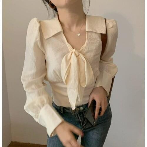 Suooheyal Blouses With Tie