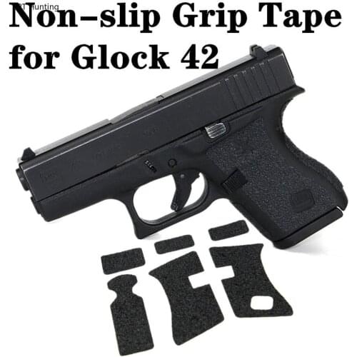 Tactical Non-slip Rubber Texture Grip Wrap Tape Custom for Glock 42 Pistol Gun Magwell Handle Holster .380 Magazine Accessories