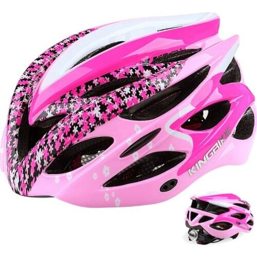 KINGBIKE Bicycle Helmet Women Men Safety Cycle Helmet Outdoor Sport Riding Helmet With Light Adult Cascos Ciclismo Bicicleta