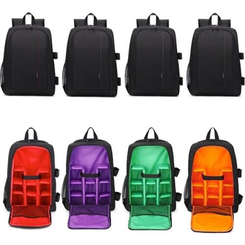 Waterproof Digital DSLR Photo Padded Backpack with Rain Cover Bag Case for iPad Canon Sony Fuji Nikon Olympus