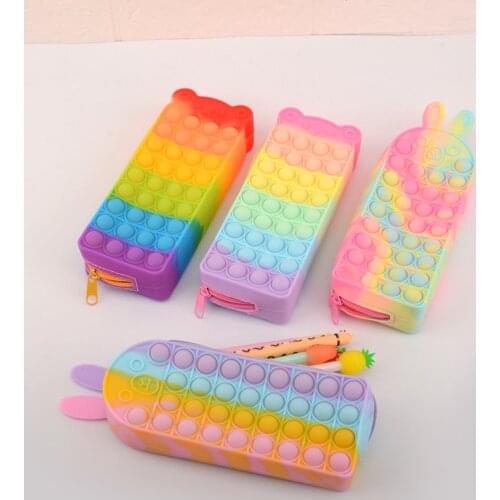 YOUQIWJ Silicone Pencil Cases