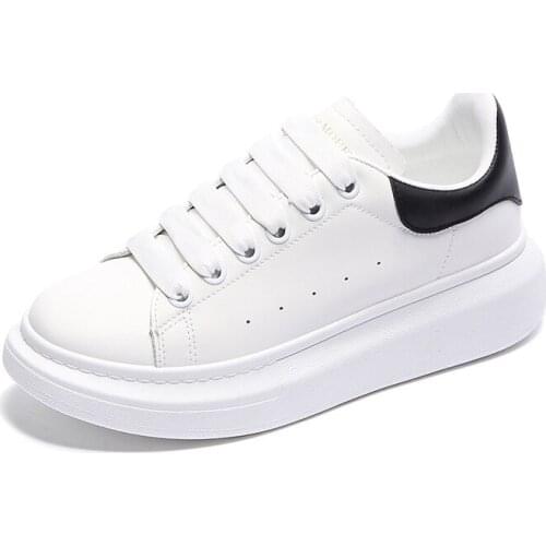 Women Casual Shoes Flat Platform Autumn Spring Breathable Lightweight Fashion Female Waliking White Sneakers Lace Up