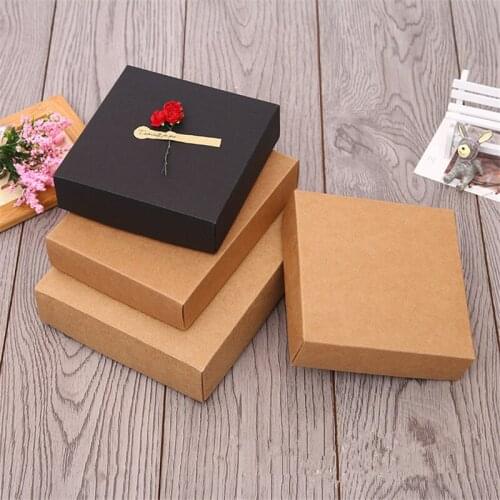 100pcs/lot Retro Kraft Paper Gift Packing Boxes Blank underwear Box,Jewelry/ Wedding/Party /Candy/carft/accessories Storage Box