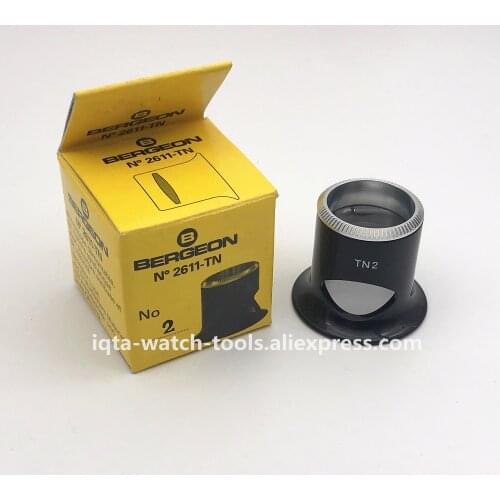Bergeon 2611-TN2 Watchmakers black removable magnifying eyeglass made of synthetic matreial with anti-mist and sight opening