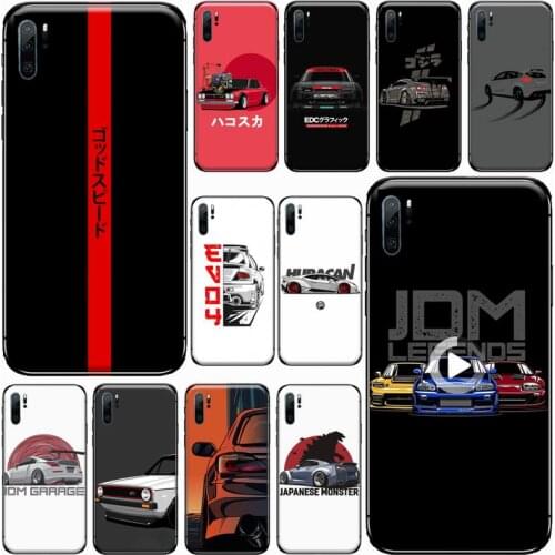 Japan JDM Car AE86 Accessories Phone Case For Huawei honor Mate P 9 10 20 30 40 Pro 10i 7 8 a x Lite nova 5t Soft silicone funda