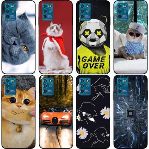 For ZTE Blade V30 Vita Case Rose Wolf Cute Patterned Cover Soft Silicon Phone Case for ZTE V2022 4G Top Quality