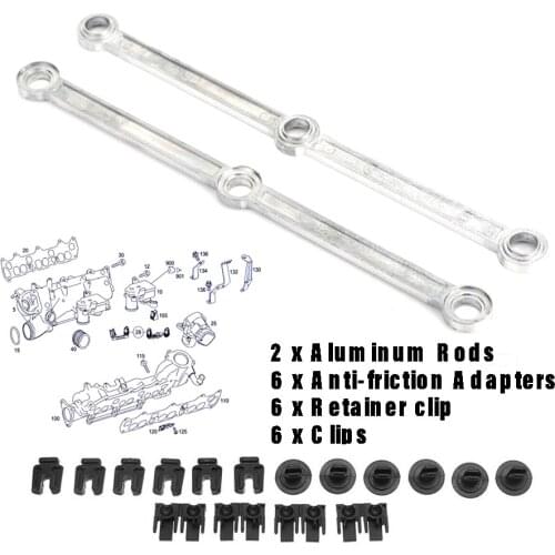 JEAZEA 18x 6420903237 6420907737 A6420905037 Intake Manifold Runner Connecting Rods Repair Kit fit for Mercedes Diesel 3.0L V6