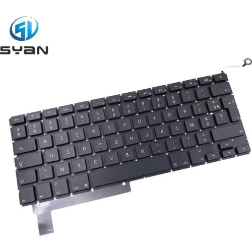 French A1286 keyboard with backlight for Macbook pro 15.4 laptop MC371 MC372 MC373 MC721 MC723 MD103 MD104 keyboard backlit