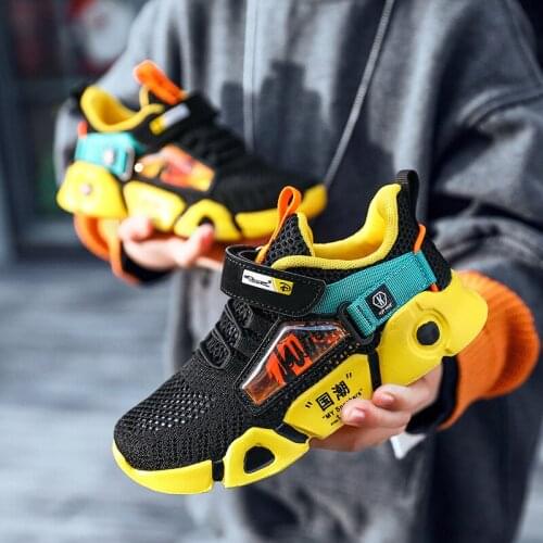 Sneakers For Boys Summer Mesh Children Shoes Boys Sports Shoes Fashion Kids Sneaker Outdoor Training Breathable Running Shoes