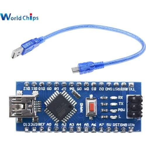 Mini USB With the Bootloader Nano 3.0 Controller Compatible for arduino CH340 USB Driver 16Mhz NANO V3.0 Atmega328 ATMEGA328P-AU