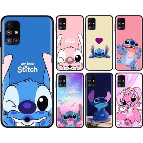 Disney Cute Lilo Stitch For Samsung Note 20 10 9 8 Ultra lite Plus Pro F62 M62 M60 M40 M31S M21 M20 M10S Soft Phone Case