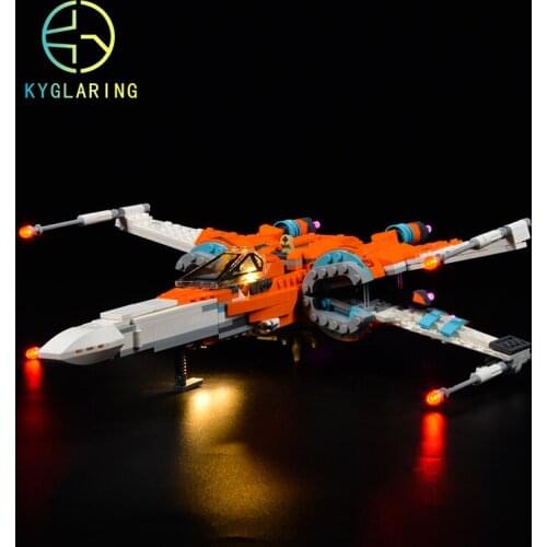 Kyglaring Led Lighting Set DIY Toys for 75273 Poe Damerons X-Wing Fighter Blocks Building