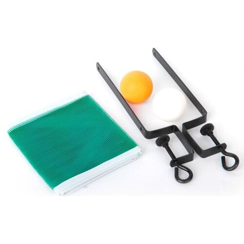 Table Tennis Ping Pong Set 2 Balls, Clamps Small Net Sports Toy Kids Party Fun