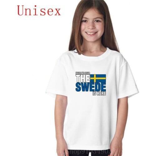 Have No Fear The Swede Is Here girls tshirt kids clothing kids clothes girls comfortable nice cool fashionable