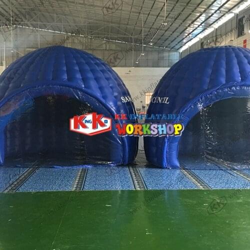 KK new inflatable lighting igloo dome tent for party/giant inflatable dome tent for outdoor activities