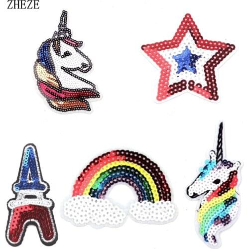 2pcs/lot New Arrival Horse Horn American Shield Rainbow Eiffel Tower Embellishment Applique 2018 DIY Headband Accessories