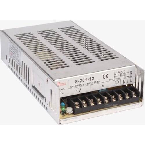 Single Output Switching Switch Mode Power Supply AC to DC Converter S-201 for LED Strip Light