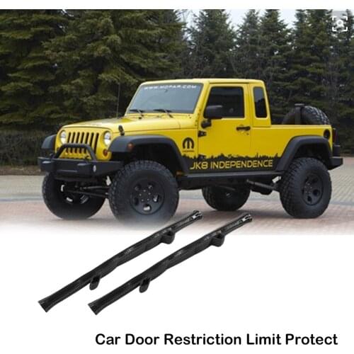 Car Door Restriction Limit Protect for Jeep Wrangler JK JL 2007-2018 Car Door Limiting Strap Hinge Rope Car Interior Accessories