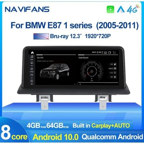 Support Original car information 10.25'' IPS Screen 8Core Car Multimedia GPS For BMW 1 Series 120i E81 E82 E87 E88 CCC CIC