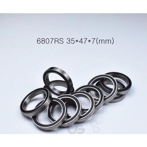 6807 RS 35*47*7(mm) 10pieces bearing Metal sealed bearing 6807 6807RS chrome steel deep groove bearing